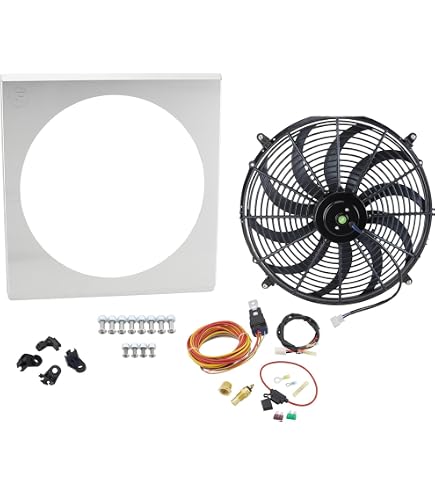 Allstar Performance Aluminum Fan Shroud - 18-3/4" X 18-3/4" For 16" Fan, 1/2" Mounting Flange