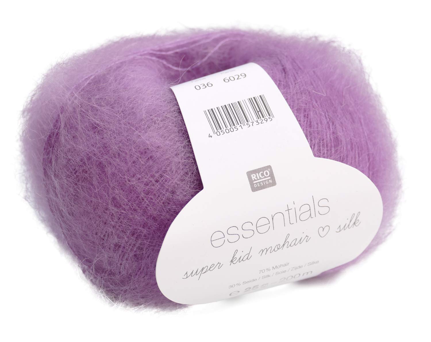 Rico Essentials Super Kid Mohair loves Silk, Fb. 036 helles Pflaume