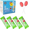 DC24 DAILY CARE Sugar Free Lollipops with Vitamin C, Healthy Suckers with Xylitol, Fruit Flavored Hard Candy for Kids, Non-GMO, Gluten Free, Strawberry, 24 Count