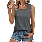 AUTOMET Womens Loose Fit Casual Flowy Tank Tops Square Neck Trendy Sleeveless Summer Tops Clothes Spring Outfits 2026