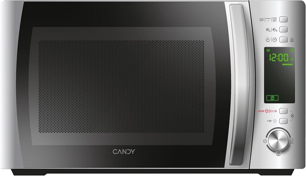 Candy CMXG 20L Silver Microwave with App & 40 Auto Programs