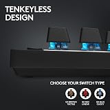 Logitech G PRO X TKL Lightspeed Wireless Keyboard GX Brown UK Layout Black view 4