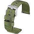 TACTICAL FROG Nylon Watch Band 20 mm 22 mm Watch Strap Replacement for Men Women Military Watch Straps With Stainless Steel Buckle