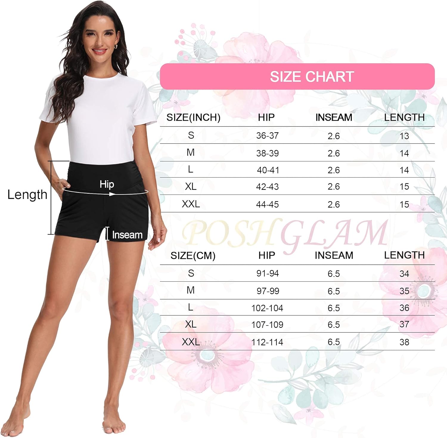POSHGLAM Women's Maternity Shorts Comfy Stretchy Yoga Workout Lounge Casual Pregnancy Shorts with Pockets at  Women’s Clothing store