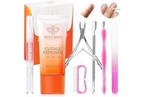 Modelones Cuticle Remover Kit - Cuticle Remover Cream & Cuticle Oil, Cuticle Care Kit/Cuticle Trimmer Cuticle Pusher & Cuticl