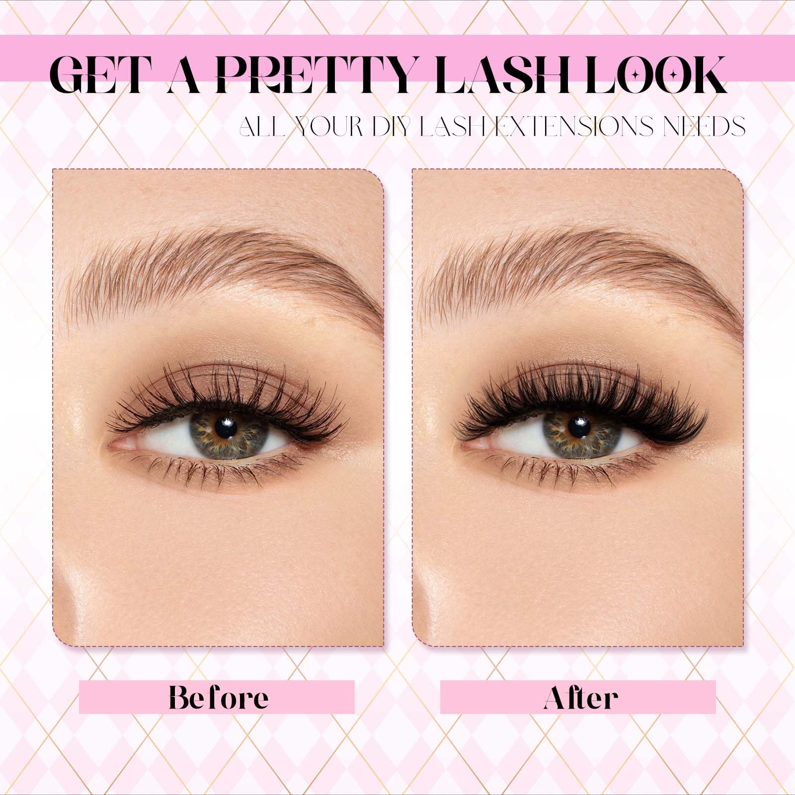 DIY Lash Extensions Kit, Lash Clusters