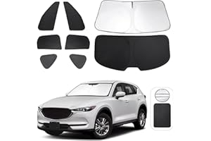 TINGLU Window Shades for Mazda CX-5 2017-2024 2025 Accessories Car Side Full Windows Rear Triangular Windshield Sun Shade Sun UV Rays & Privacy Protection for Camping,Napping,and Relaxing 8PCS
