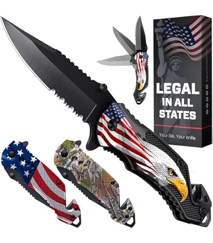 Amazon.com: SZCO 8.25” American Eagle Titanium Finished Handled