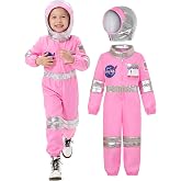 Nuehoryu Astronaut Costume for Kids Space Suit for Girls with Helmet for Halloween Cosplay Career Day