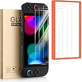 JDHDL 4 Pack Screen Protector for Nintendo Switch 2, with Alignment Frame, Scratch Resist Bubble-Free 0.3mm Ultra Thin 9H Hardness High Definition Premium Tempered Glass Compatible with Nintendo Switch 2 7.9" 2025