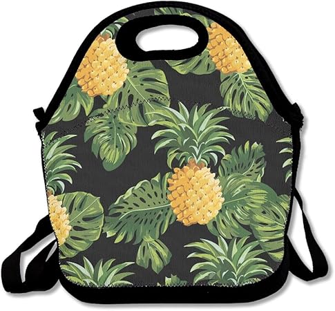 BDANGBAG - Bolso de almuerzo o bolso de mano con diseño de hojas