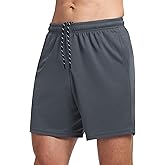 VGVB Men's 7 Inch Athletic Shorts Lightweight Workout Running Shorts Quick Dry Gym Shorts with Pockets