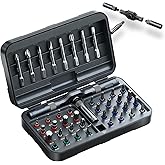42 in 1 Magnetic Screwdriver Set, DIY Ratchet Screwdriver Set, Multi Bit Screw Drive with Storage Case, Portable Compact Repair Tool Kit for Christmas Gifts, Furniture, Computer, Bicycle