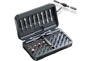 PREKULL 42 in 1 Magnetic Screwdriver Set, DIY Ratchet Screwdriver Set, Multi Bit Screw Drive with Storage Case, Portable Compact Repair Tool Kit for Christmas Gifts, Furniture, Computer, Bicycle