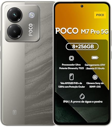 Amazon.com: Poco M7 Pro 5G (256GB + 8GB) (for Tmobile Mint