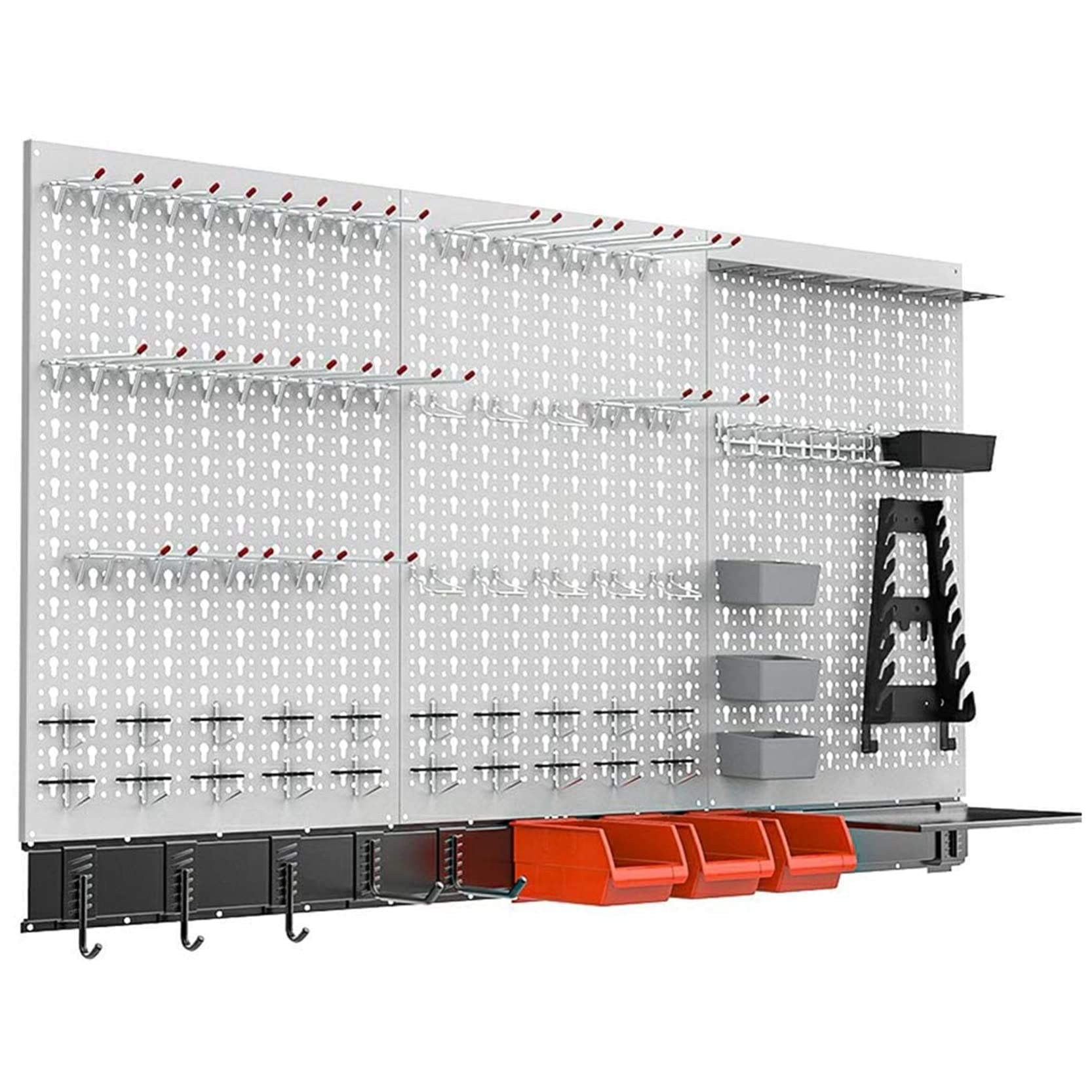 TORACK 109Pcs Wall Organizer Utility Storage Kit