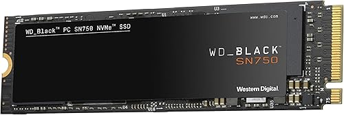 WD Black SN750 1TB NVMe SSD - Gaming Internal Solid State Drive With 3,470 MB/s Speed