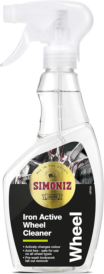 Simoniz Iron Active Wheel Cleaner 500ml - Non-Acid, Colour Changing
