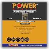 Power Xtreme 115mm Diamond Cutting Discs Pack of 3 for Angle Grinder view 8