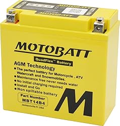 Motobatt MBT14B4 AGM Factory Activated Replaces 13