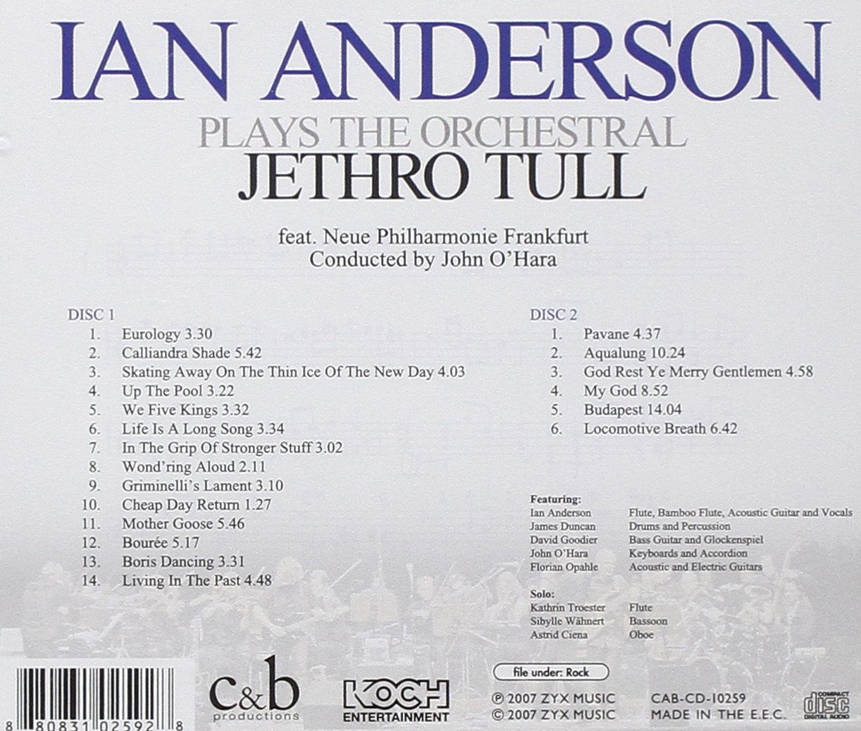 Anderson Ian Ian Anderson Plays The Orchestral Jethro Tull Amazon Com Music