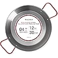 Machika Traditional Carbon Steel Skillet, Genuine Spanish Paella Pan with Dimpled Surface, Versatile Carbon Steel Pan for Global Rice Dishes, 12 inches/4 Servings