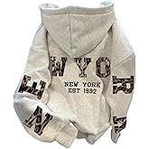 SOLY HUX Women's Hoodies Leopard Graphic Drop Shoulder Long Sleeve Hooded Preppy Sweatshirts Streetwear