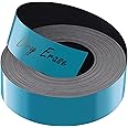 LLPT Dry Erase Magnetic Label Strips 1” x 26 Ft Blank Writable Magnet Roll Labels Reusable Cutable for Refrigerator Shelf Whiteboard Toolbox Craft and Other Metallic Surfaces Blue (DMS146)