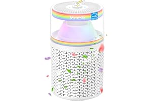 AIRROMI Pet Air Purifier for Home & Bedroom, HEPA Activated Carbon Filter, Removes Pet Dander & Odor, Allergies, Smoke, Hair, Night Light, Fragrance Sponge, Up to 658 ft², A2002 Rainbow