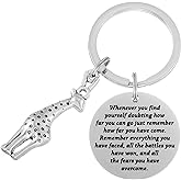 Kivosliviz Giraffe Keychain Gifts for Women Men Inspirational Gift Giraffe Lover Gift Animal Giraffe Jewelry