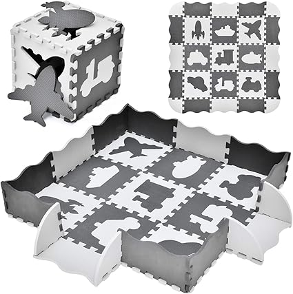 black and white foam floor tiles baby