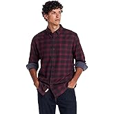 Weatherproof Vintage Mens Casual Soft Brushed Plaid Button-Down Flannel Shirt
