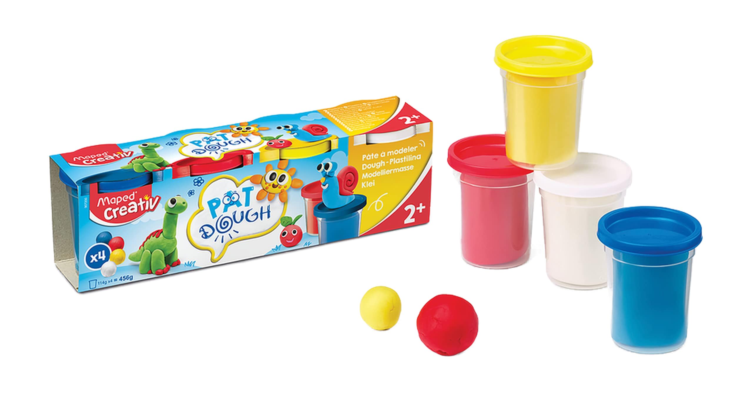 Maped M907200 My First x4 Nontoxic Clay, Colourful, 4 x 114 g, 480 g