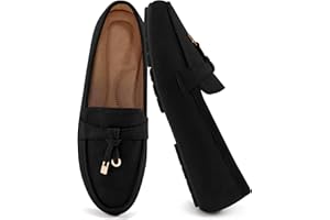 Viraduckt Loafers for Women Comfortable Slip On Flats Women's Driving Moccasins Business Work Shoes for Woman