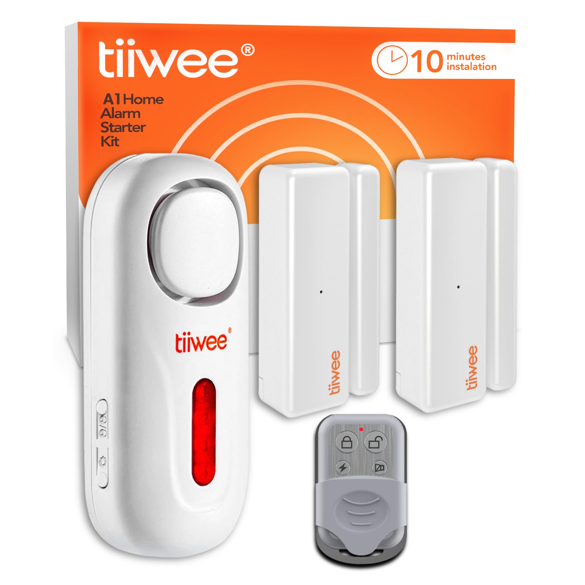 tiiwee A1 Alarm System for Home - Window Alarm Door Alarm with Remote Control - Door Alarm