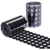 Black Self Adhesive Dots 1000pcs(500 Pairs) 3/4" Diameter Hook and Loop Dots Taps for School, Office