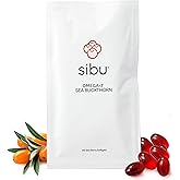 sibu Sea Buckthorn Omega-7 Softgels (30-Day Refill Sachet) – Supplement for Healthy Skin, Hair, Nails and Dryness