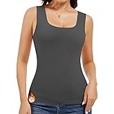 JOYSHAPER Womens Thermal Tank Tops Fleece Cami Underwear Tops Sleeveless Undershirt Warm Base Layer Vest