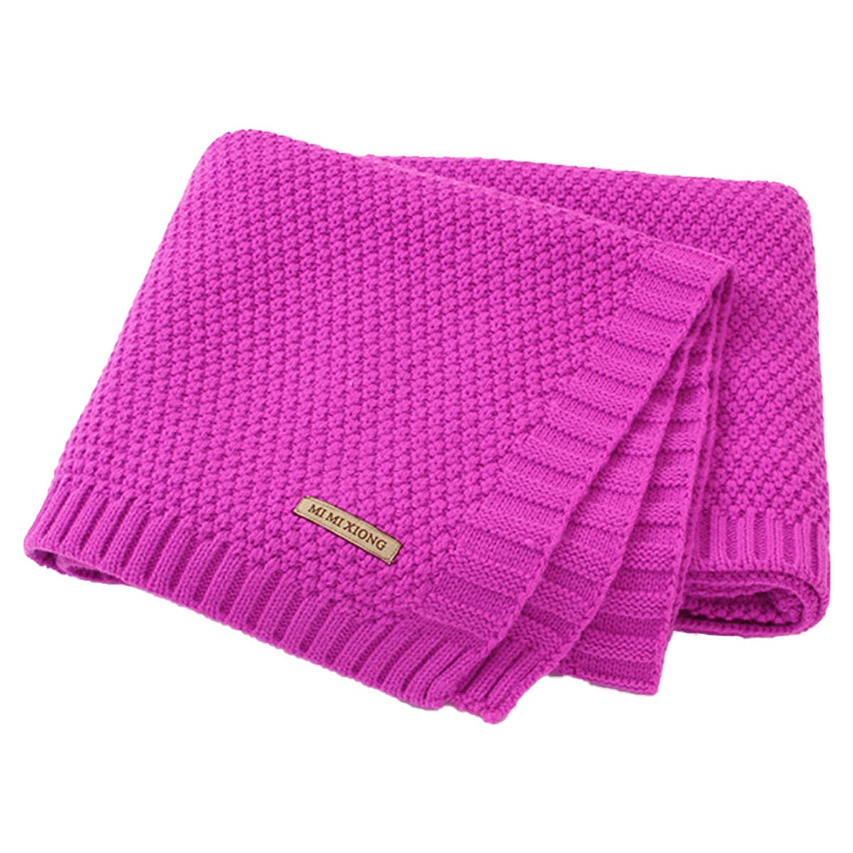 SZJIAHTM Newborn Toddler Baby Blanket Cotton Cable Cellular Knitted 100 x 80cm Soft Breathable Blanket for Baby Boy and Girls