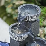 BTGGG Solar Powered Outdoor Fountain Garden Water Feature with LED Lights view 3