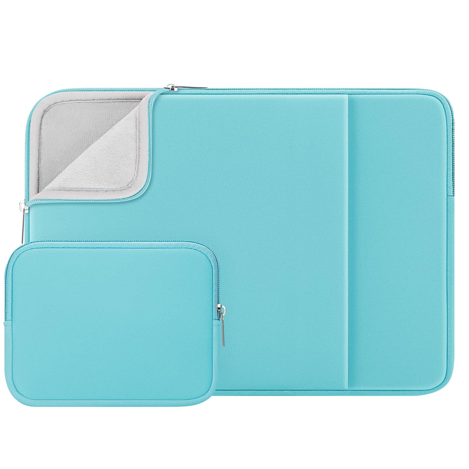 RAINYEAR 16 Inch Laptop Sleeve Protective Soft Case with Front Pocket & Accessories Pouch, Compatible with 16" MacBook M1 M2 M3 M4 M5 A3428 A3429 A2141 A2485 A2780 A2991 A3403 A3186(Blue)