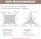 AXT SHADE Sun Shade Sail 3x4m Waterproof UV Block Canopy Taupe Rectangle view 6