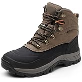 NORTIV 8 Men's Insulated Waterproof Construction Hiking Winter Snow Boots