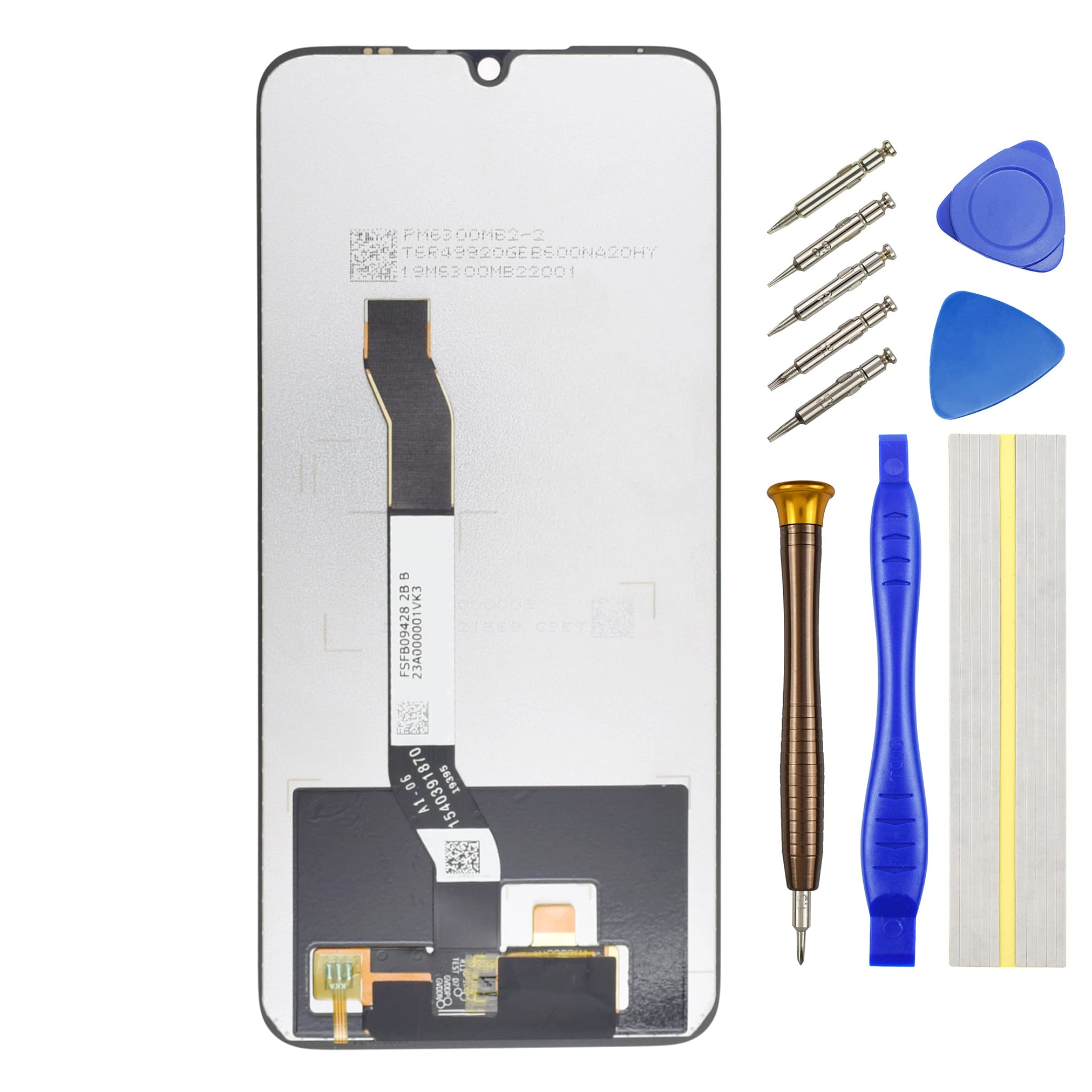 Double Sure Full LCD Display Touch Digitizer Screen Replacement for Xiaomi Redmi Note 8 M1908C3JH Black 6.3"