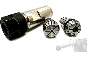 PRO-GRAAD SuperGrindz 5/8”-11 Thread Angle Grinder Extension Shaft Set, Grinder Adapter with 1/4” & 1/8” Collets, Rotary Tool Conversion for Metalworking Woodworking, Fits 5/8-11 Threaded Angle Grinders
