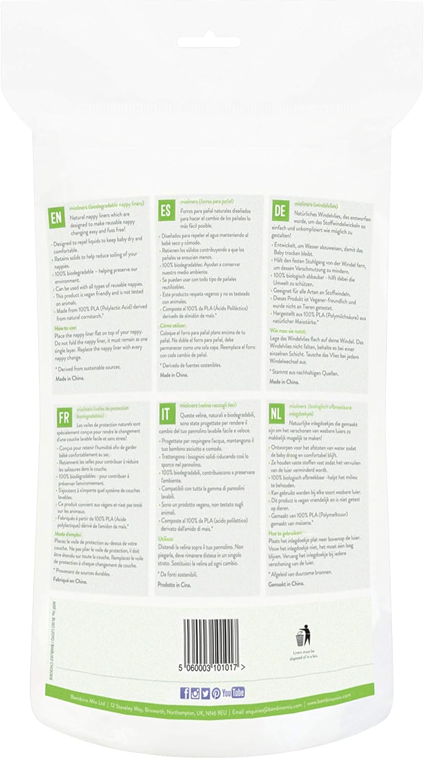 Bambino Mio, Mioliners (Nappy Liners), Single BigaMart