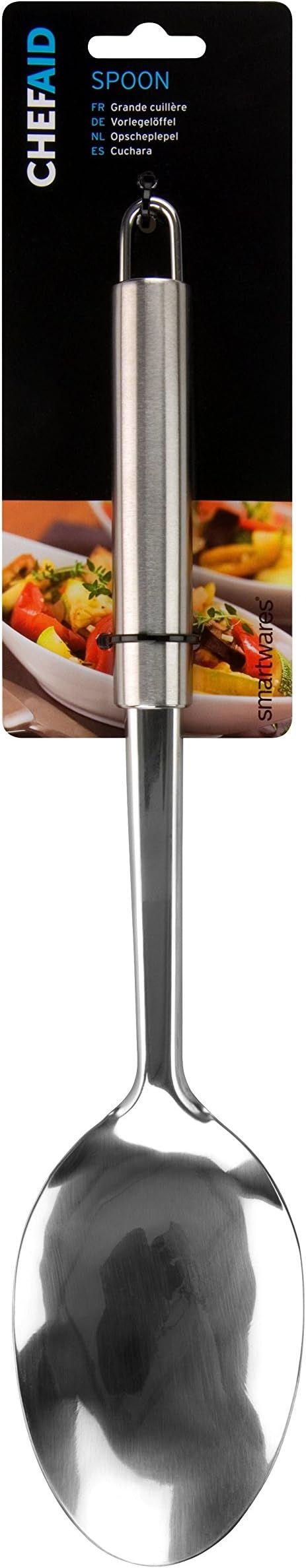 Chef Aid Stainless Steel Large Serving Spoon with Hanging Loop