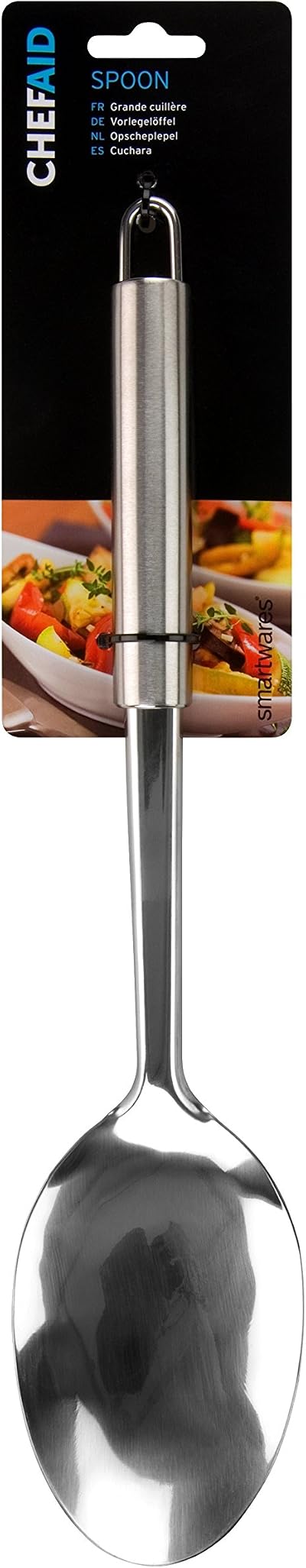 Chef Aid Stainless Steel Large Serving Spoon with Hanging Loop
