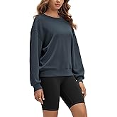 ODODOS Modal Soft Oversized Sweatshirts for Women Crew Neck Long Sleeve Relaxed Pullover Tops