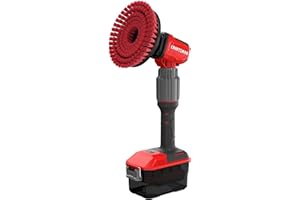 CRAFTSMAN V20 Cordless 2-in-1 Power Scrubber Kit, Multi-Purpose, Includes Bristle Brush, 2Ah Battery, V20 Battery Charger, and 60.5 in. Telescoping Pole (CMCPS520D1)